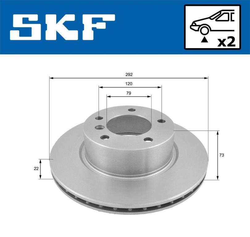 Disques de frein SKF ref. VKBD 80099 V2