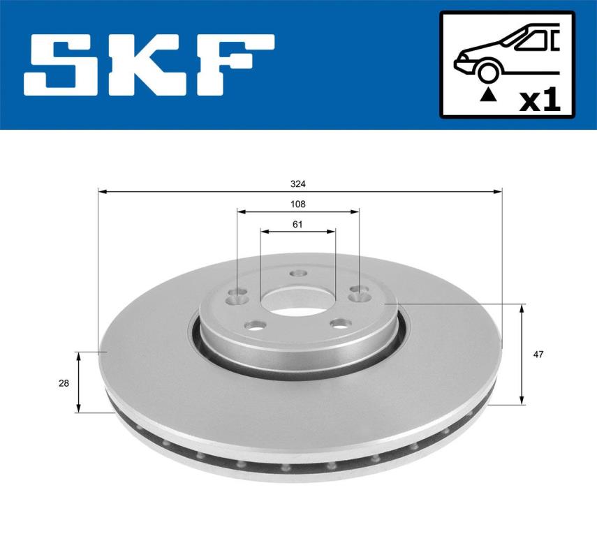 Disques de frein SKF ref. VKBD 80149 V1