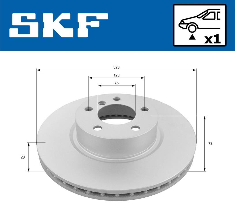 Disques de frein SKF ref. VKBD 80179 V1