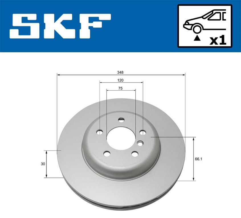 Disques de frein SKF ref. VKBD 80197 V1