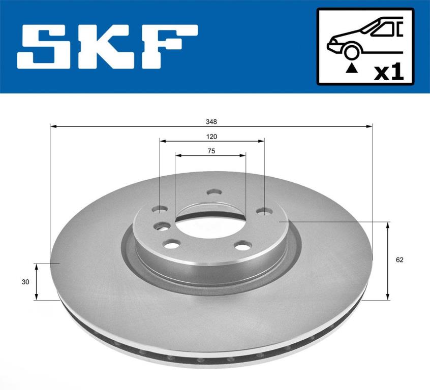 Disques de frein SKF VKBD 80199 V1