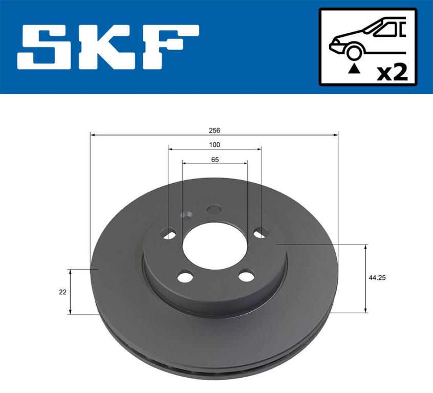 Disques de frein SKF VKBD 80241 V2