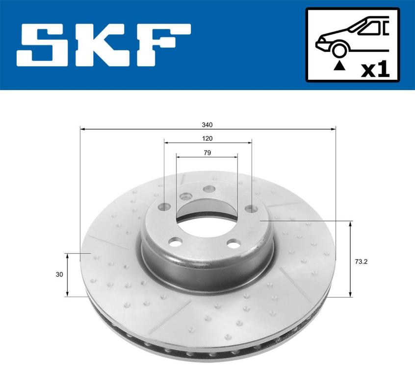 Disques de frein SKF ref. VKBD 80246 V1