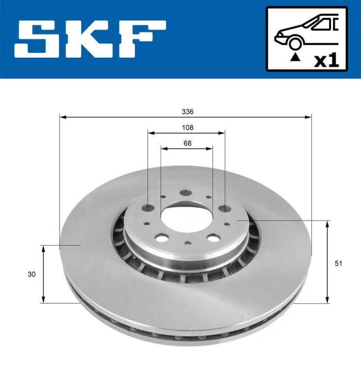 Disques de frein SKF ref. VKBD 80269 V1