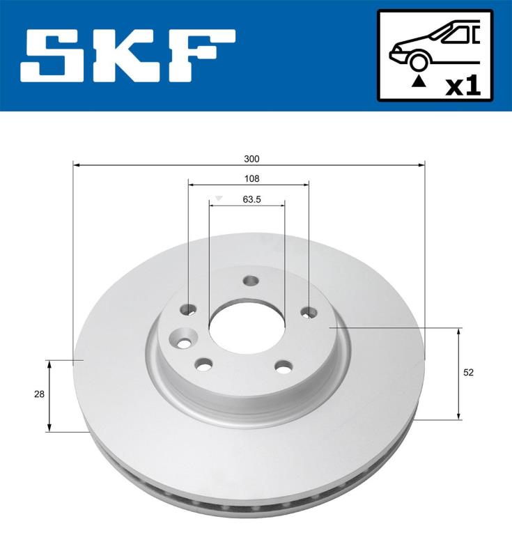 Disques de frein SKF ref. VKBD 80283 V1