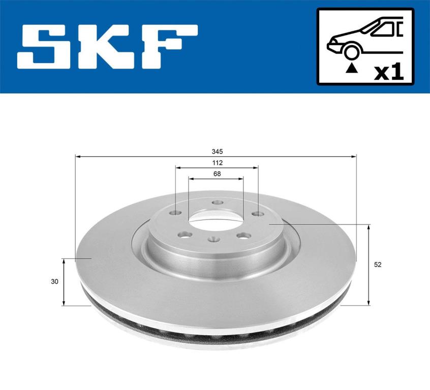 Discos de travão SKF ref. VKBD 80286 V1