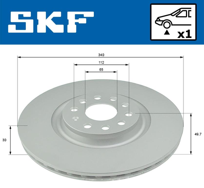 Disques de frein SKF ref. VKBD 80292 V1