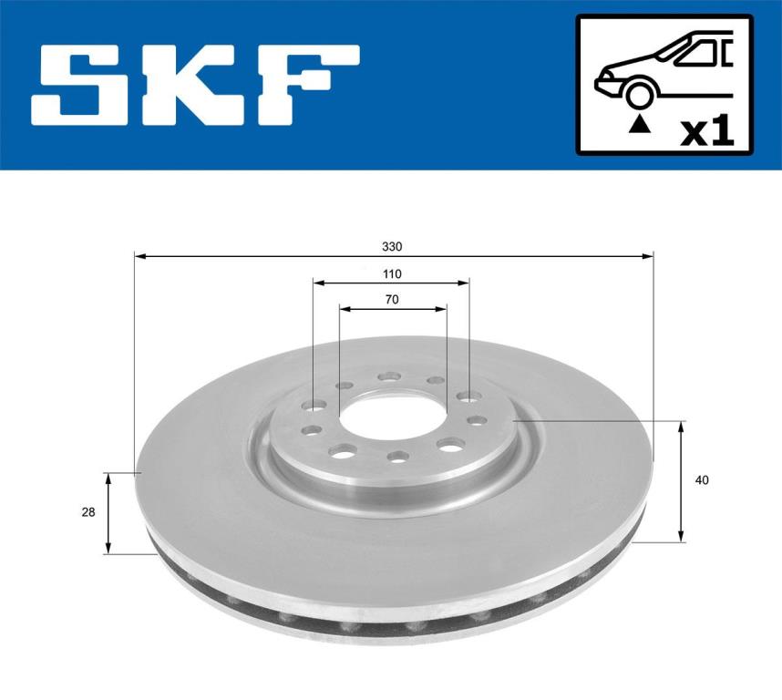 Discos de travão SKF ref. VKBD 80294 V1