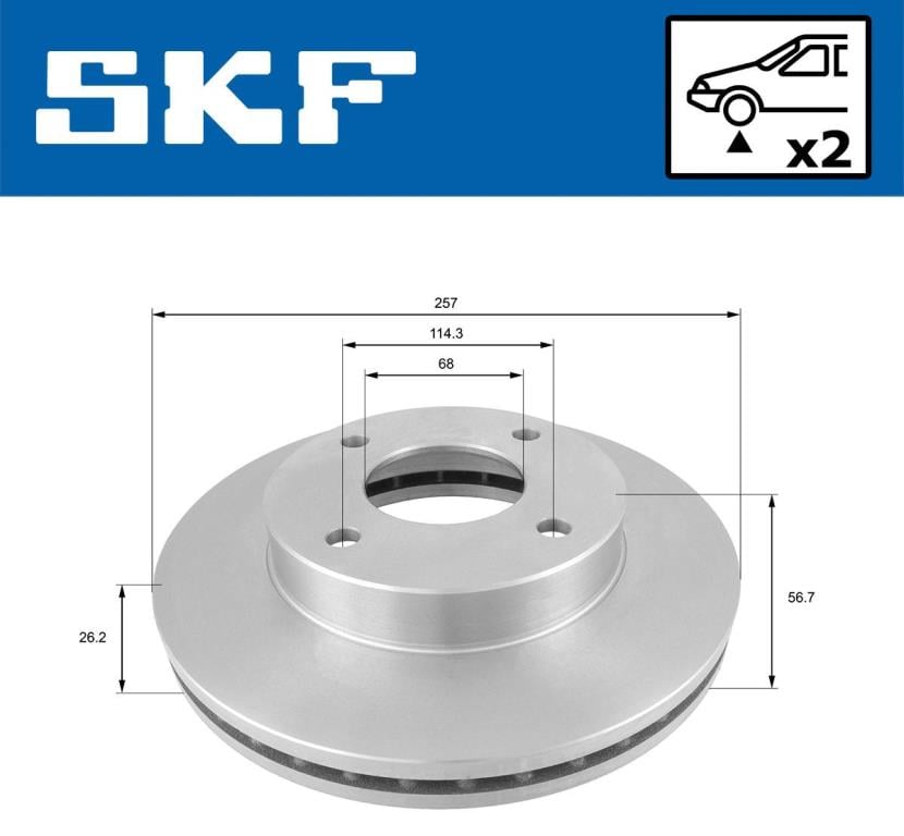 Disques de frein SKF VKBD 80300 V2