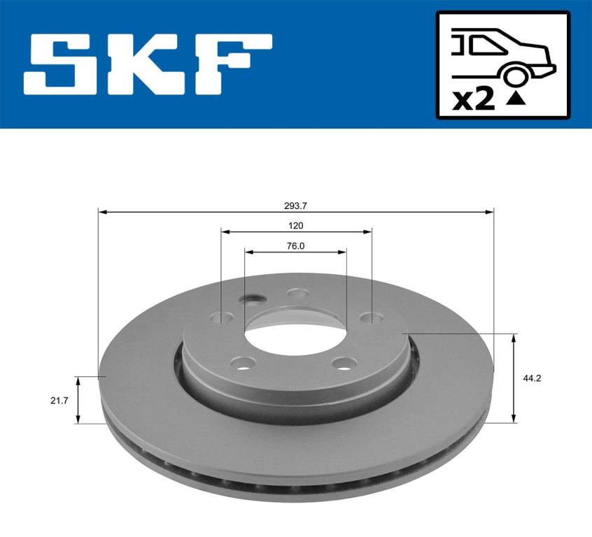 Disques de frein SKF ref. VKBD 90042 V2