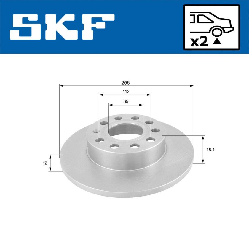 Discos de travão SKF ref. VKBD 90051 S2
