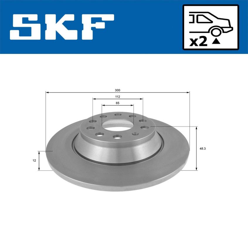Disques de frein SKF VKBD 90075 S2