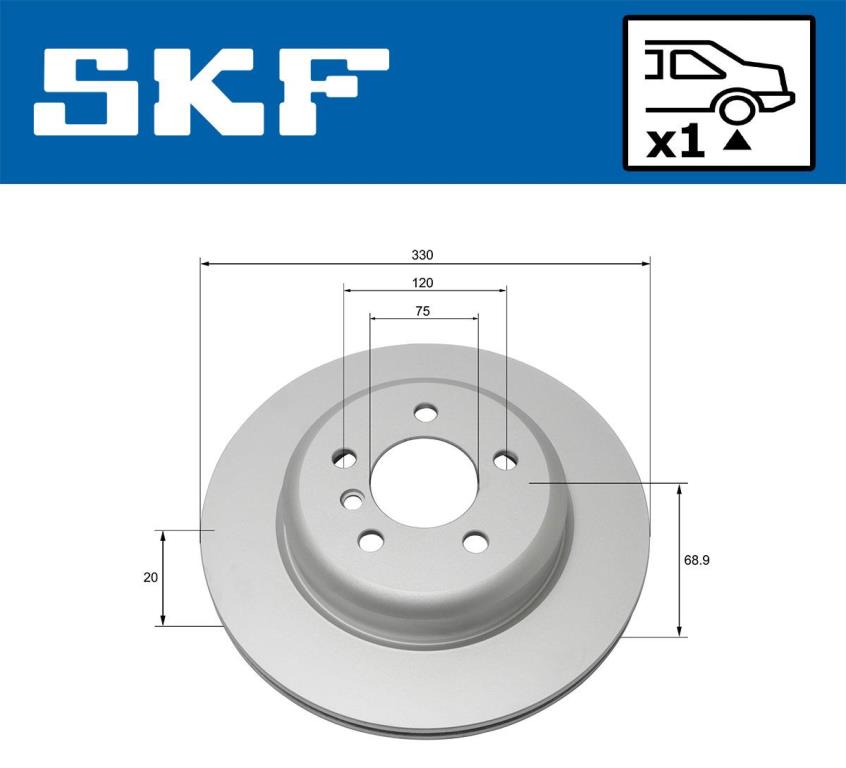 Disques de frein SKF ref. VKBD 90102 V1
