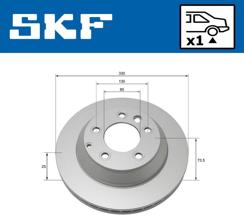 Disques de frein SKF VKBD 90136 V1