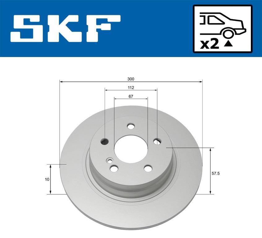 Discos de freno SKF ref. VKBD 90137 S2