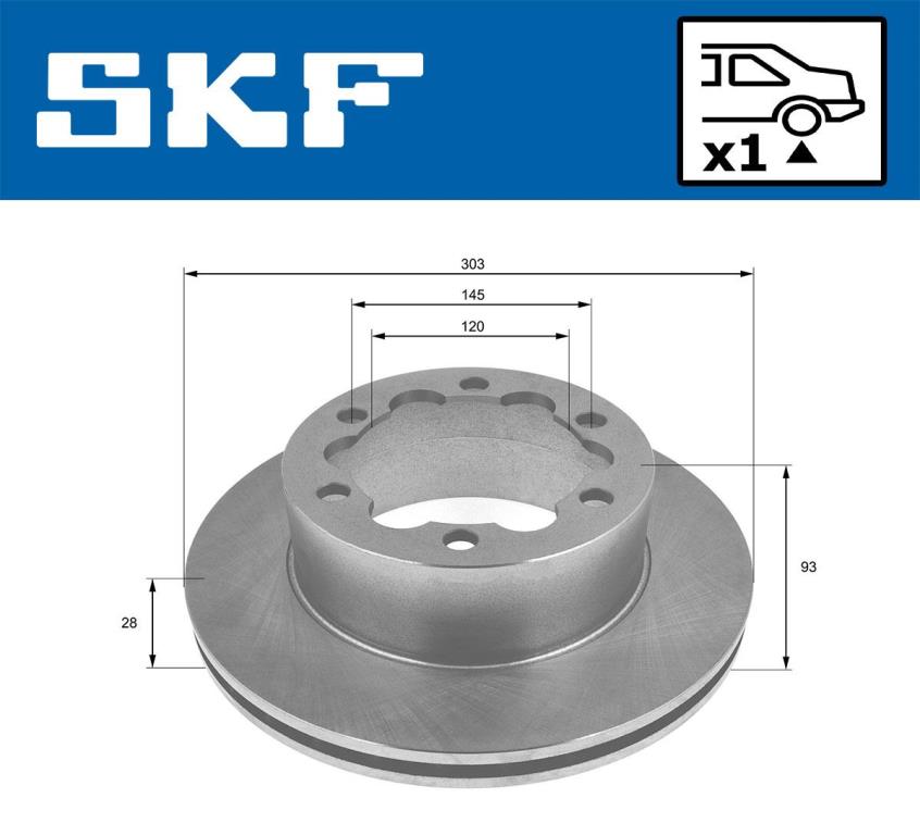 Disques de frein SKF VKBD 90182 V1