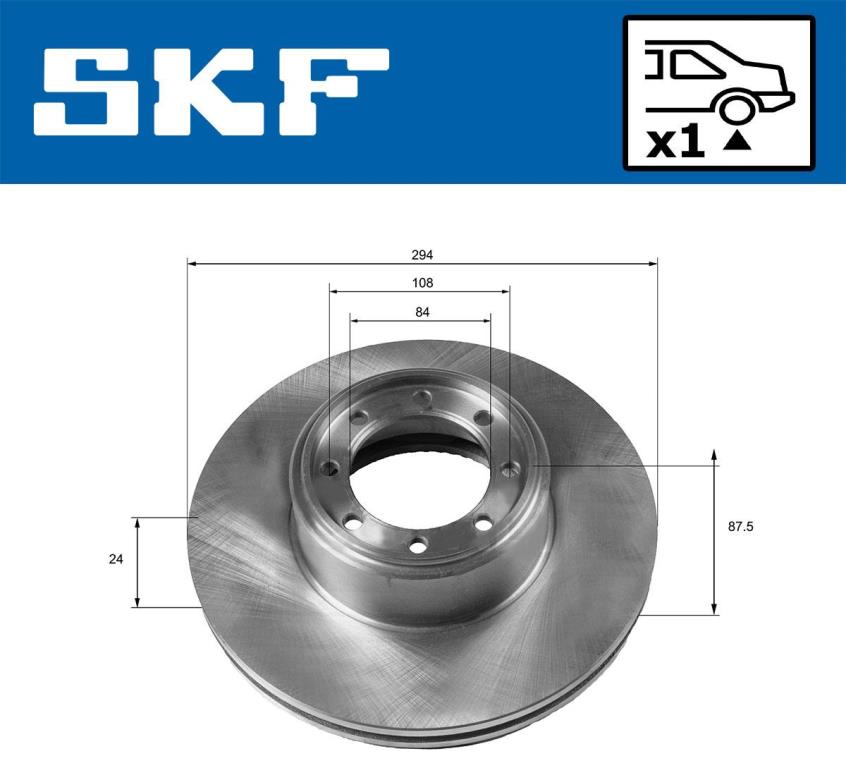 Disques de frein SKF VKBD 90190 V1