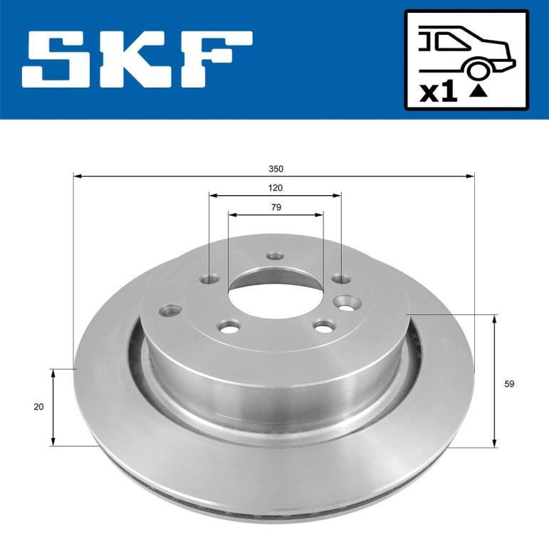 Discos de freno SKF ref. VKBD 90233 V1