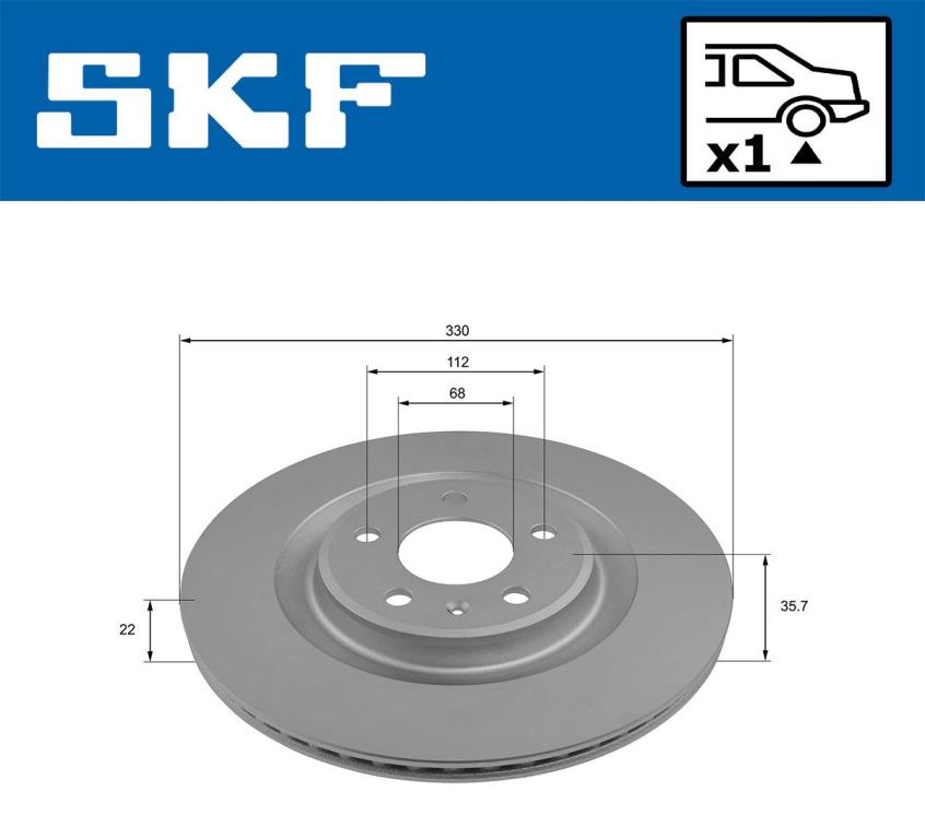 Disques de frein SKF VKBD 90243 V1