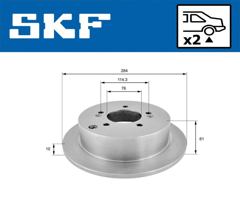 Discos de freno SKF ref. VKBD 90249 S2