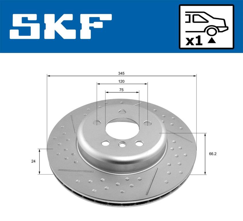 Disques de frein SKF VKBD 90268 V1