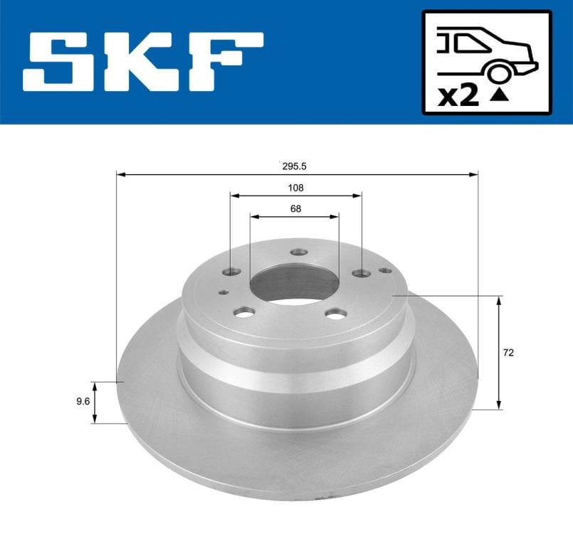 Disques de frein SKF VKBD 90291 S2