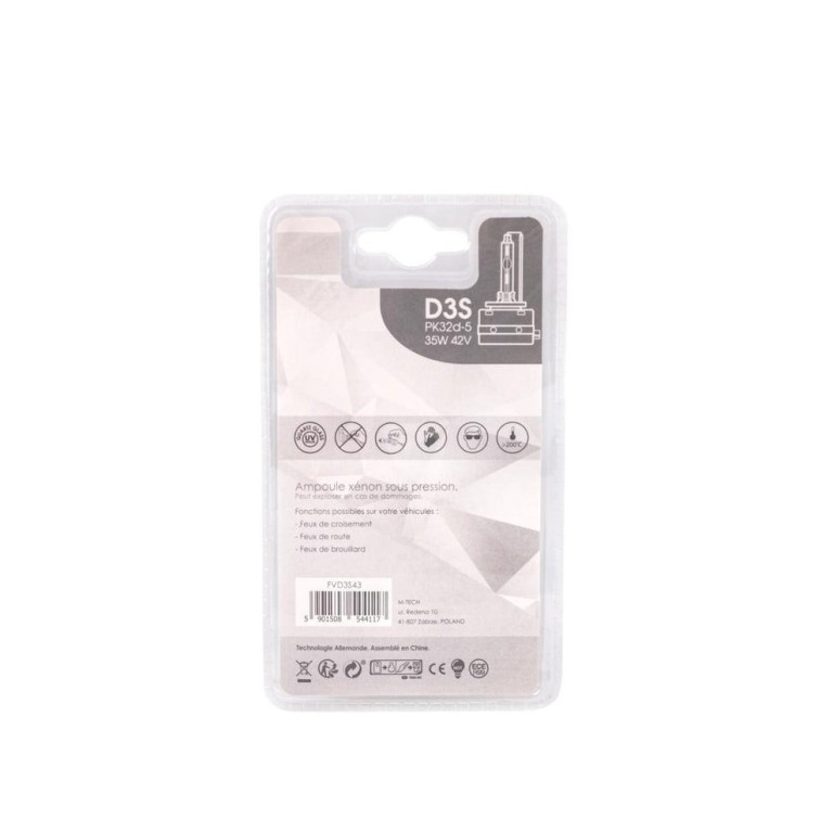 Lámpara de Xenon MTECH D3S - ref. FVD3S43