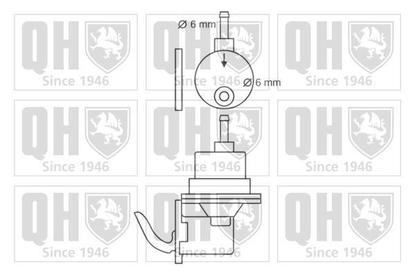 Pompe à carburant (Pompe à gasoil) QUINTON HAZELL ref. QFP103
