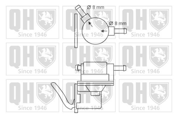 Pompe à carburant (Pompe à gasoil) QUINTON HAZELL ref. QFP119