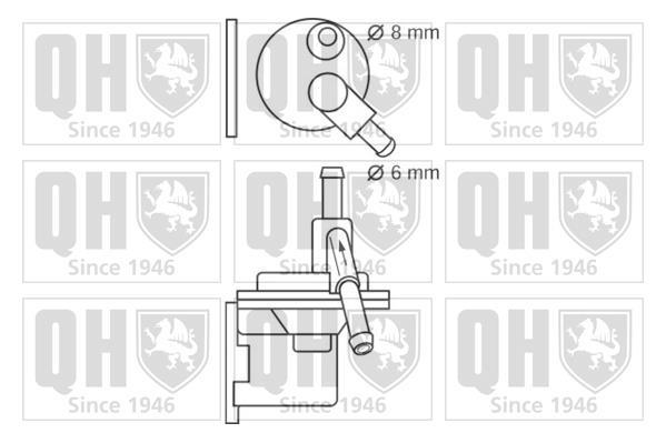 Pompe à carburant (Pompe à gasoil) QUINTON HAZELL ref. QFP14