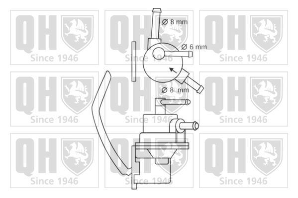 Pompe à carburant (Pompe à gasoil) QUINTON HAZELL QFP256