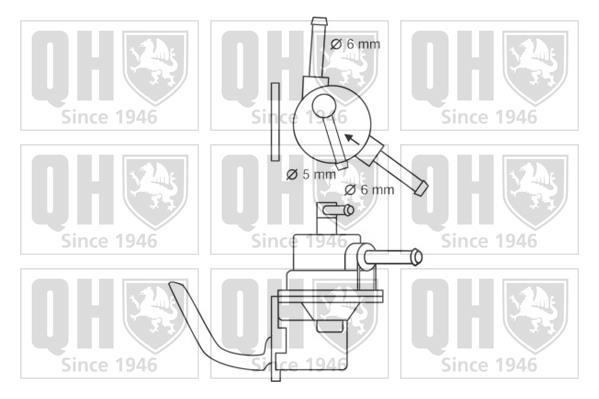 Pompe à carburant (Pompe à gasoil) QUINTON HAZELL ref. QFP273