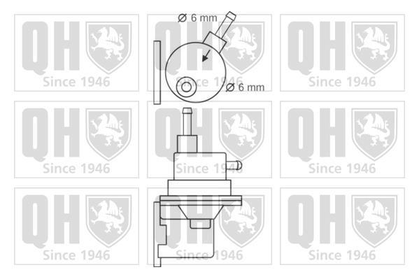 Pompe à carburant (Pompe à gasoil) QUINTON HAZELL QFP46