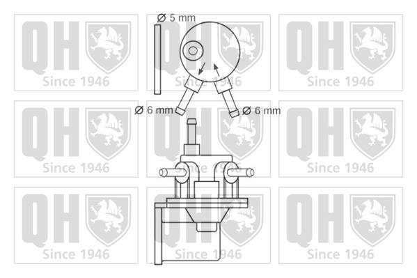Pompe à carburant (Pompe à gasoil) QUINTON HAZELL QFP54
