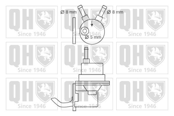Pompe à carburant (Pompe à gasoil) QUINTON HAZELL ref. QFP56