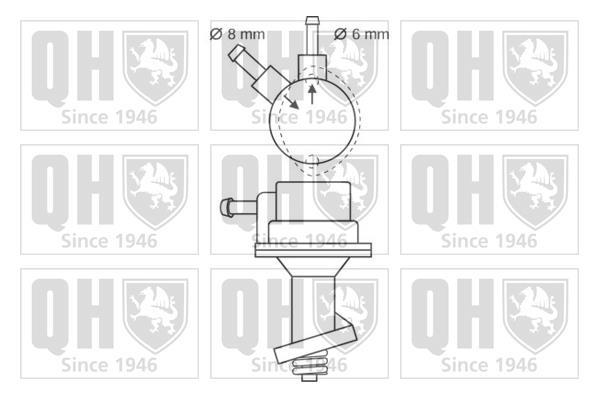 Pompe à carburant (Pompe à gasoil) QUINTON HAZELL ref. QFP73