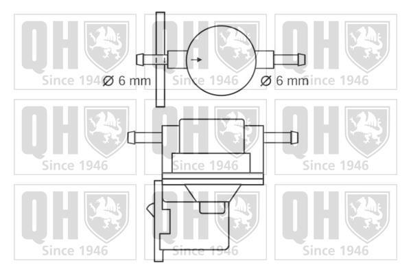 Pompe à carburant (Pompe à gasoil) QUINTON HAZELL ref. QFP76