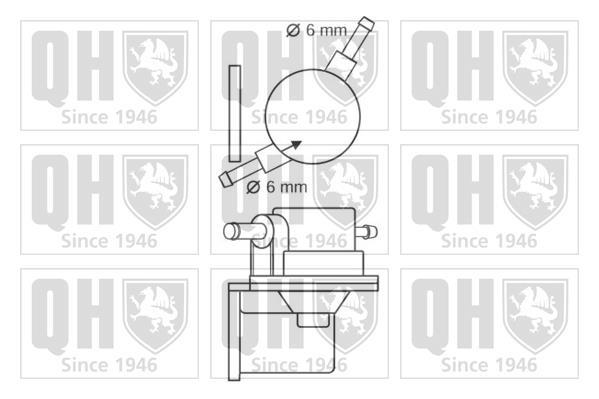 Pompe à carburant (Pompe à gasoil) QUINTON HAZELL ref. QFP79