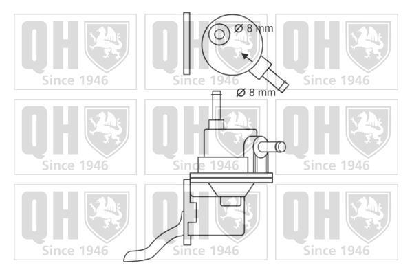 Pompe à carburant (Pompe à gasoil) QUINTON HAZELL ref. QFP84