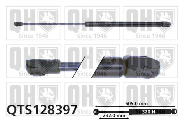 Vérin (Vérin de hayon) QUINTON HAZELL QTS128397