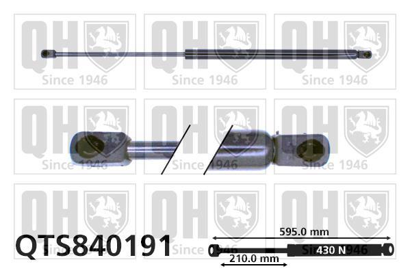 Vérin (Vérin de hayon) QUINTON HAZELL ref. QTS840191