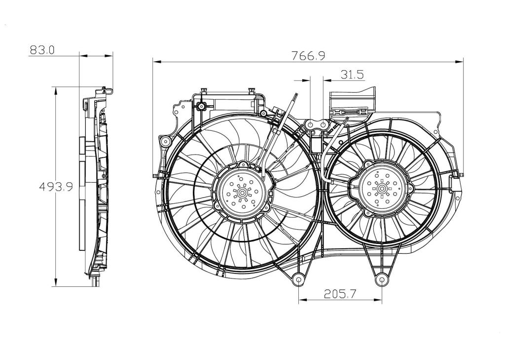 Ventilador, refrigeración del motor TYC ref. 802-0053