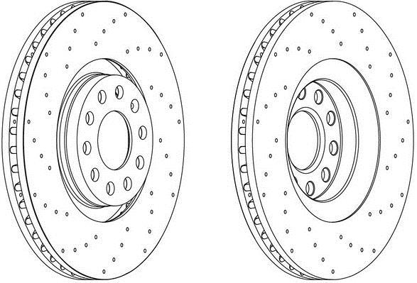 Disques de frein FERODO DDF1422