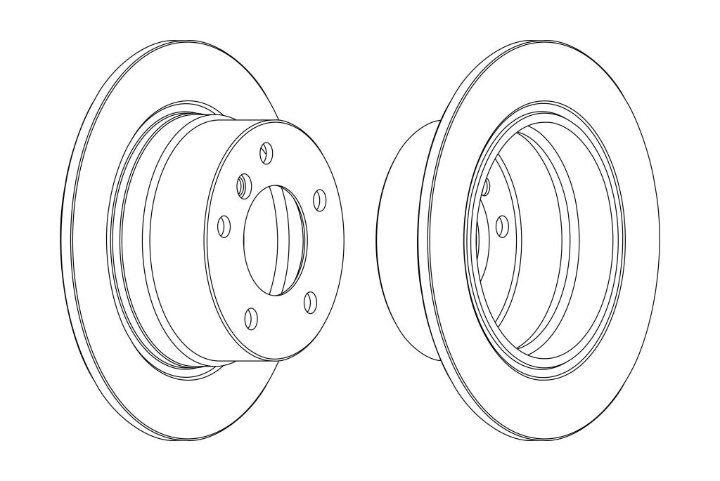 Discos de travão FERODO ref. DDF1028C