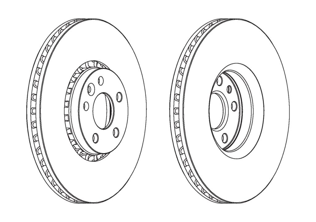 Discos de freno FERODO ref. DDF1801C-1