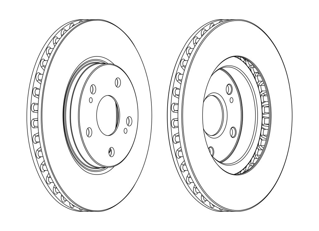 Disques de frein FERODO DDF1814C