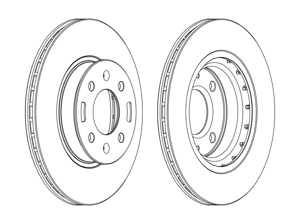 Discos de travão FERODO DDF1840C