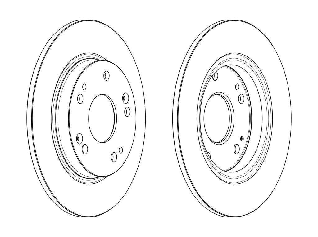 Disques de frein FERODO DDF2524C