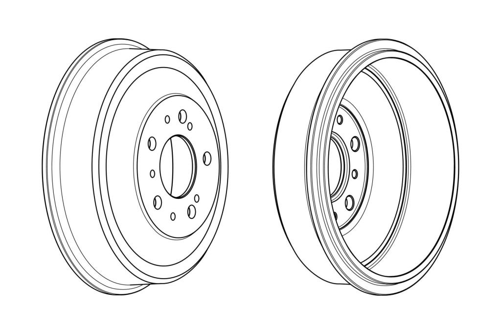Tambour de frein FERODO ref. FDR329008