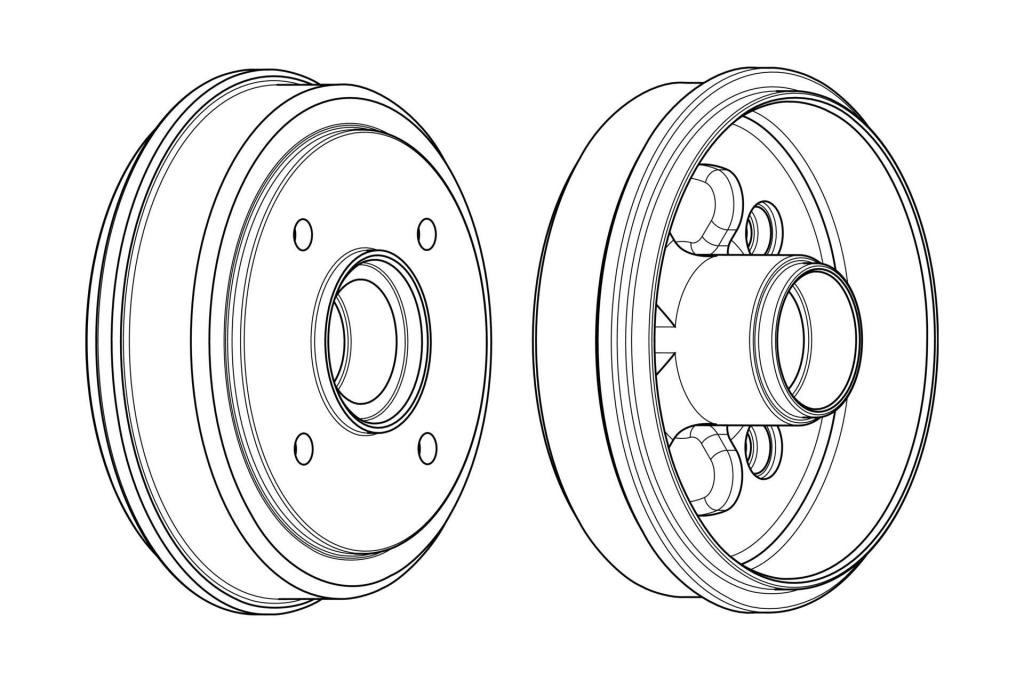 Tambour de frein FERODO ref. FDR329246
